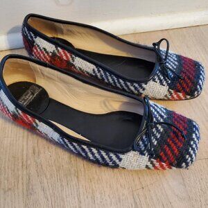 Kate Spade Plaid Flats Size 8